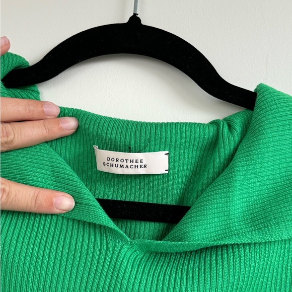 Dorothy Schumacher Green Knit Sweater - Picture 2 of 2